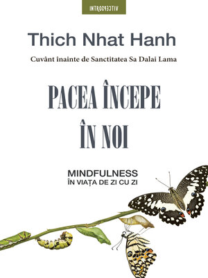 cover image of Pacea începe în noi